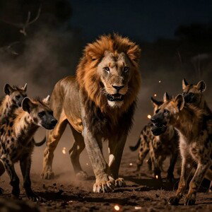 Proud hyena