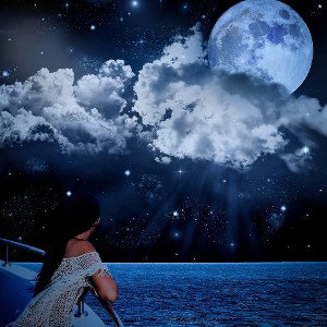 staring at the sky