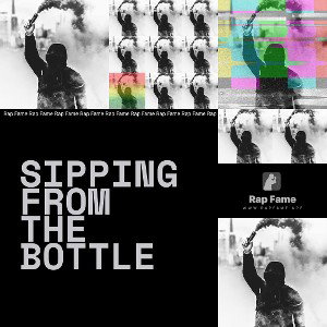 sipping from the bottle 