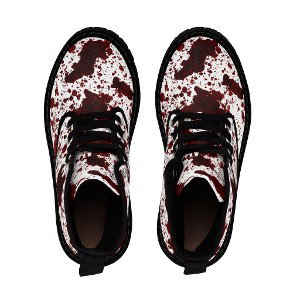 blood on my boots..