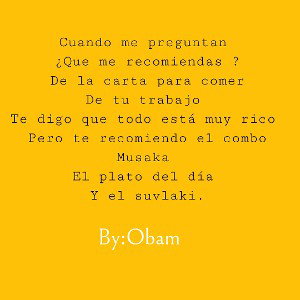 no puedes..