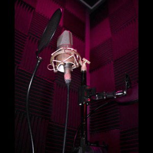 in the booth
