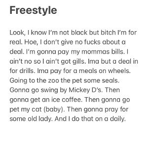 I’m for real bitch!