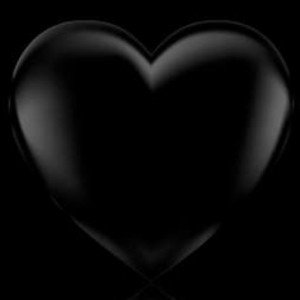 le coeur noir .. si..