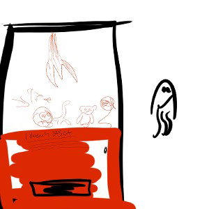 Fischbein an meinem Tischbein