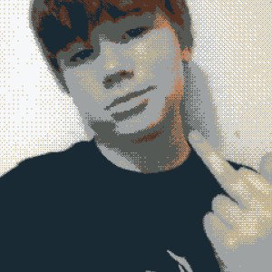 pixelated