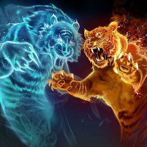 Tigre azul y Tigre Rojo