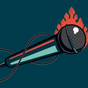 set fire to the microphone 