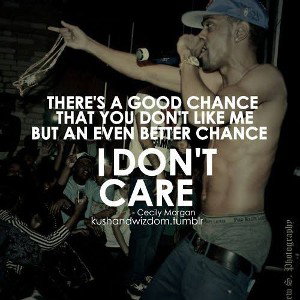 I don't give a shxt