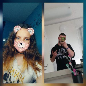 Das ist für meine Frau 
 Ich habe keine Ahnung 
Ich bin wie du bist wie ich 
Der seine Freundin pass aufst  
Ganz gleich