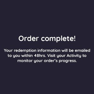 Order complete 