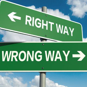 Go the right way