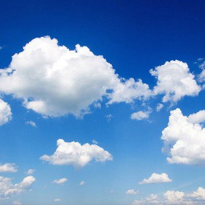 In the clouds