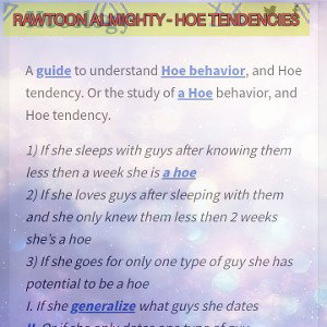 Rawtoon Almighty - hoe tendencies 