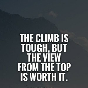 going to the top