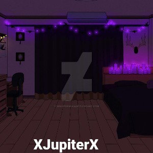 Dark Dorm Room