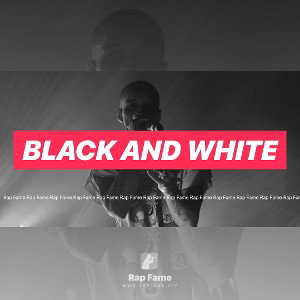 black and white