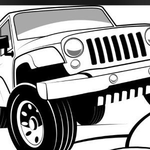 Hoppin out of a Jeep 