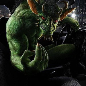 Demon taxi driver 👺