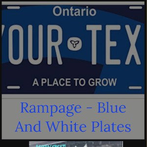 Rampage - Blue and White plates