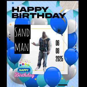 birthday 🎂  zay x sandman 