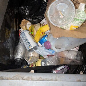 I wanted to freestyle cuz I didn't have this garbage can