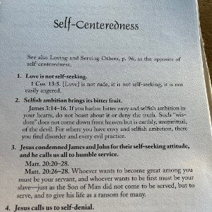 Self centeredness