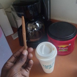 coffee and blunt