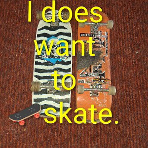 I just want to 🛹 skate.🎛🗣️🎙
