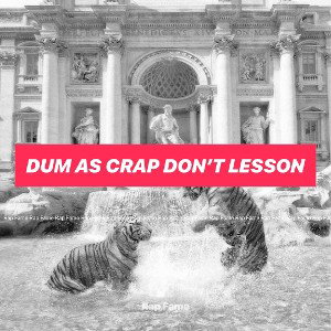 dum as crap don’t lesson 