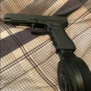 pistol sparking