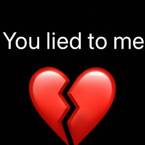 You lied to me
