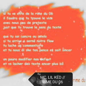 MC, LIL KED //RIME DU 06) 