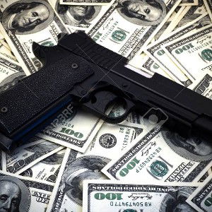 Gun shoot Money Robery
