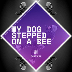 my dog stepped on a bee