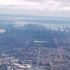 high in the sky