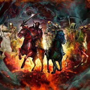 Four horsemen by crypt 