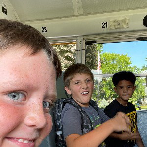 On the bus