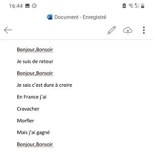 Bonjour, Bonsoir 