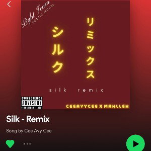 SILK (REMIX) Cee Ayy Cee ft MAHLLEH  (Studio collab) 