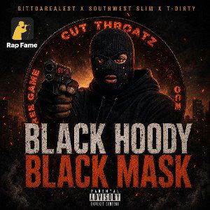 BLACK MASK BLACK HOODIE - GITTDAREALEST X T DIRTY X SOUTHWEST SLIM