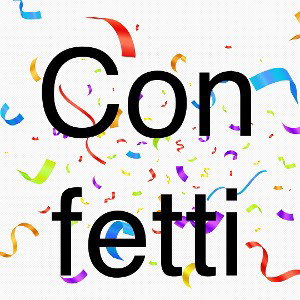con fetti