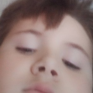 to his face