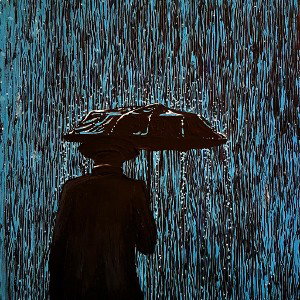 caught in the rain