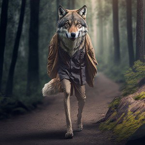Wandering Wolf named Lone 🐺🌿