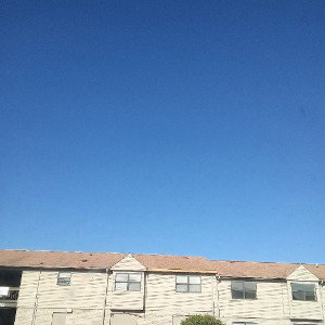 look at the sky is blue