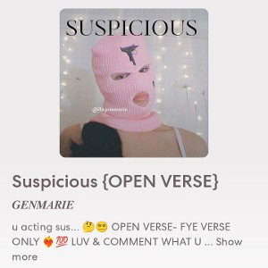 Dakota - Suspicious {OPEN VERSE}