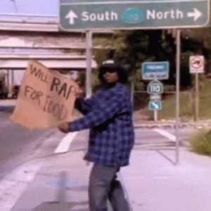 WILL RAP FOR FOOD 