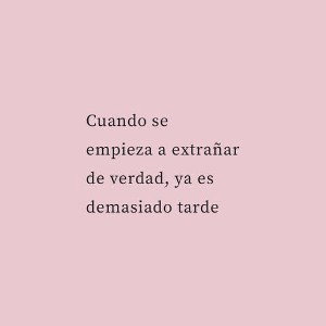 ya es tarde 