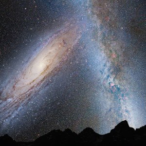 galaxia en el firmamento